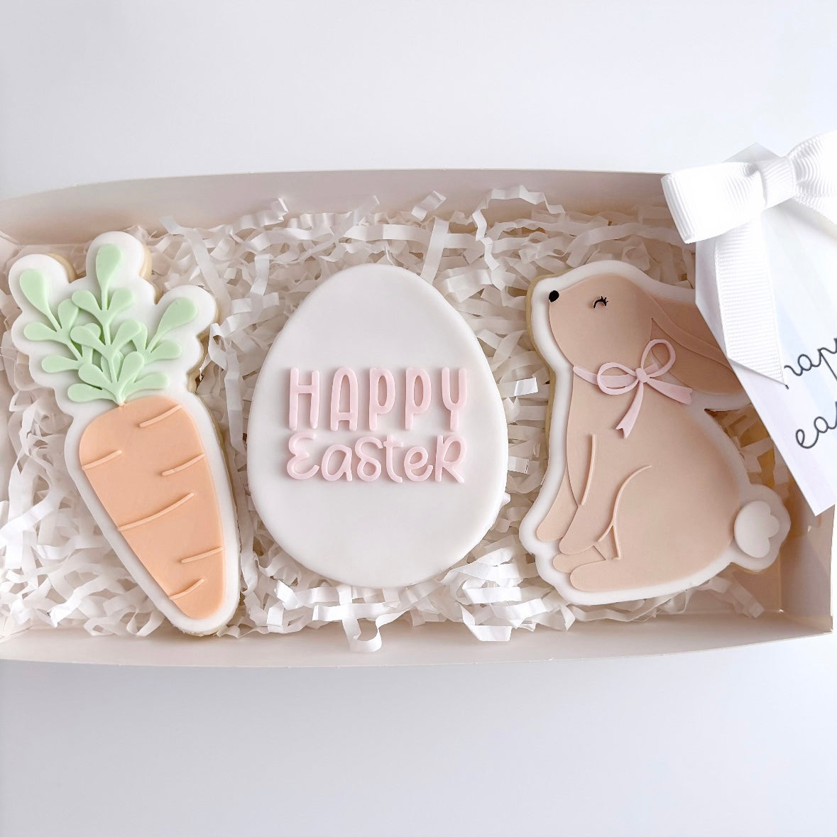 Bunny and Carrot Happy Easter Cookie Gift Pack