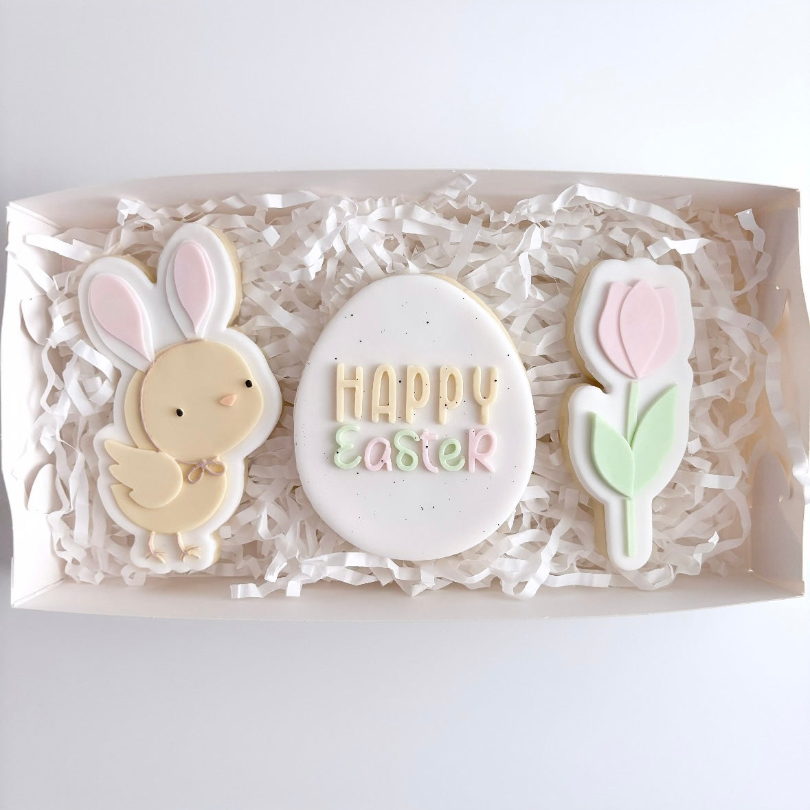 Chick and Tulip Happy Easter Cookie Gift Pack