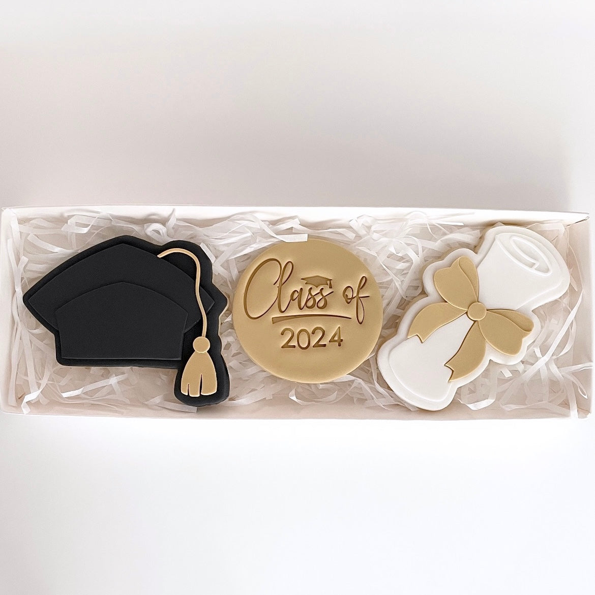 Graduation Cap and Scroll Cookie Gift Box