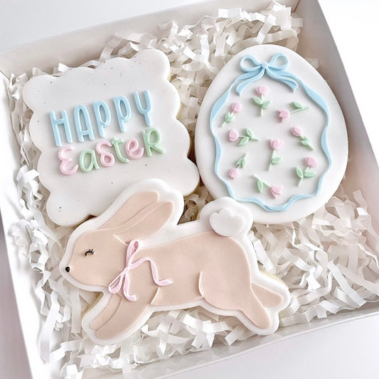 Tulip Bunny Happy Easter Cookie Gift Pack