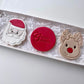 Santa and Rudolph Cookies Gift Pack