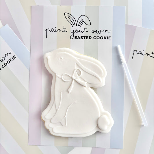 Paint Your Own Easter Bunny Cookie