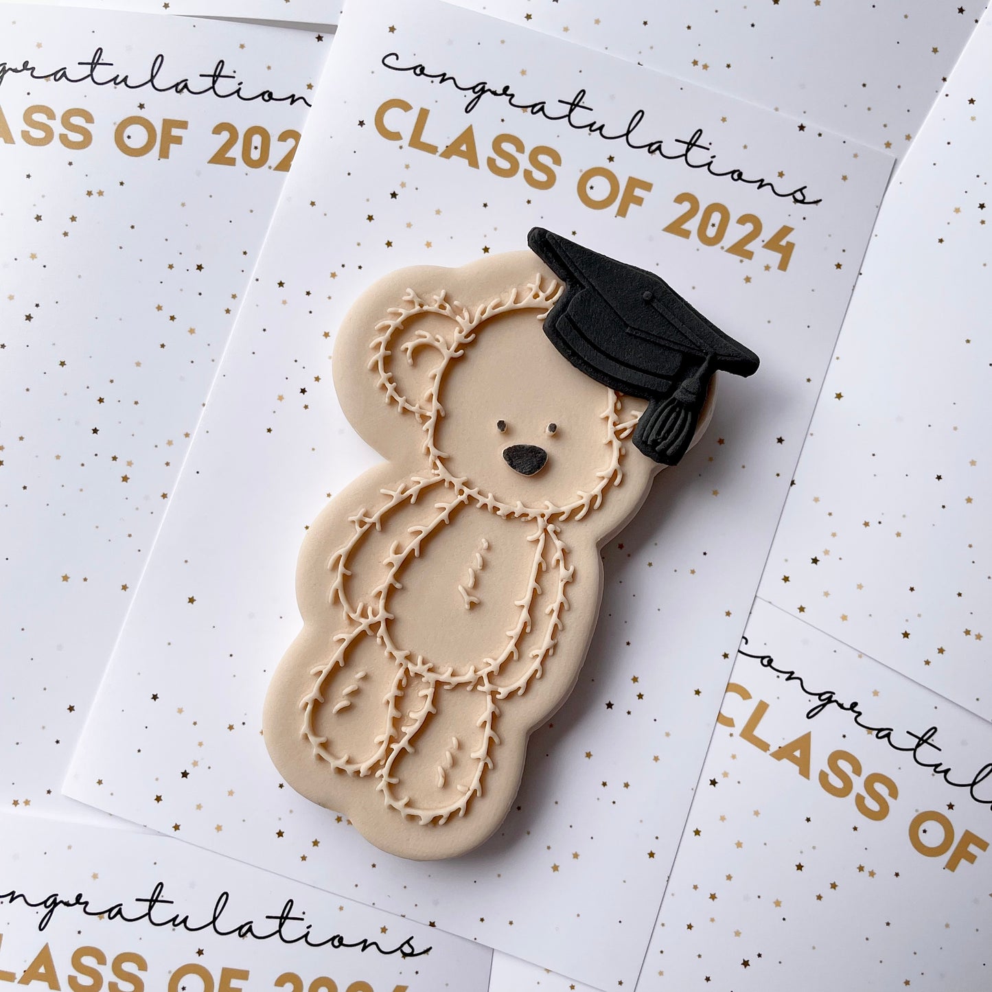 Classic Graduation Teddy Single Cookie